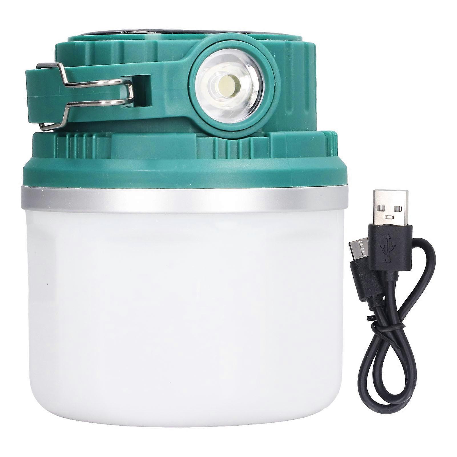 Solar Light Bulb Dual Modes 6 Gears High Brightness Portable LED Bulb Light for Emergency Camping