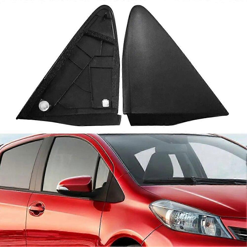 Car Front Rearview Mirror Triangle Cover Trim 60117-0D111 60118-0D111 For Toyota For Yaris 2012 2013 2014Motor Vehicle Mirrors
