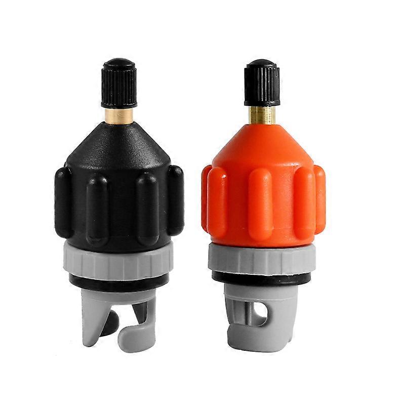 2PCS Orange Pump Adapter Black Kayak Adapter Boat Pump Adapter Kayak Pump Adapter Air Pump Kayak Inflatables Pump