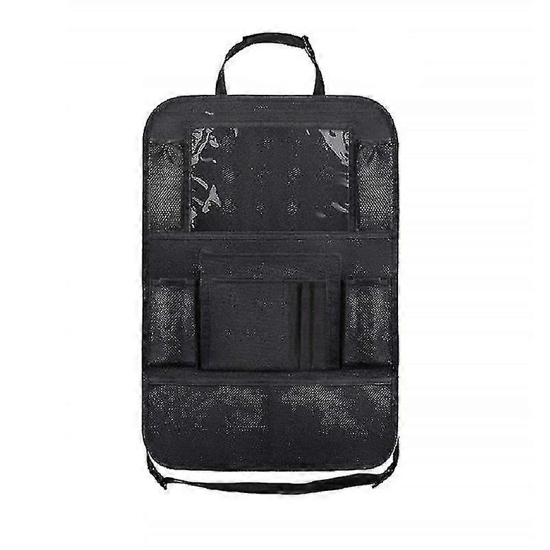 Car Backseat Organizer With Touch Screen Tablet Holder Storage Pockets