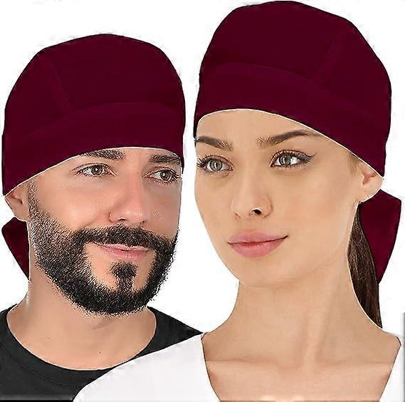 Burgundy - 2 pieces Kitchen Hat Chef Hat Chef Hat Chef Hat Chef Hat Paper