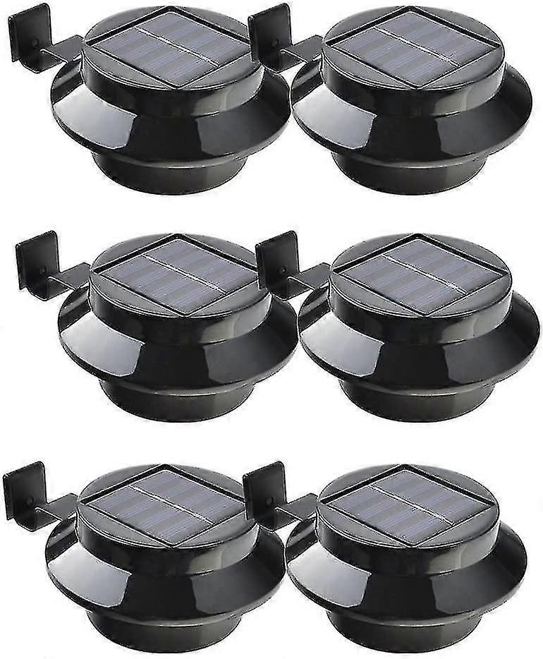 6-pack Solar Led-lampor Svart