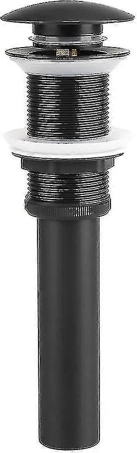 Vessel Bathroom Faucet & Vanity Sink Pop Up Drain Overflow Plug, Black