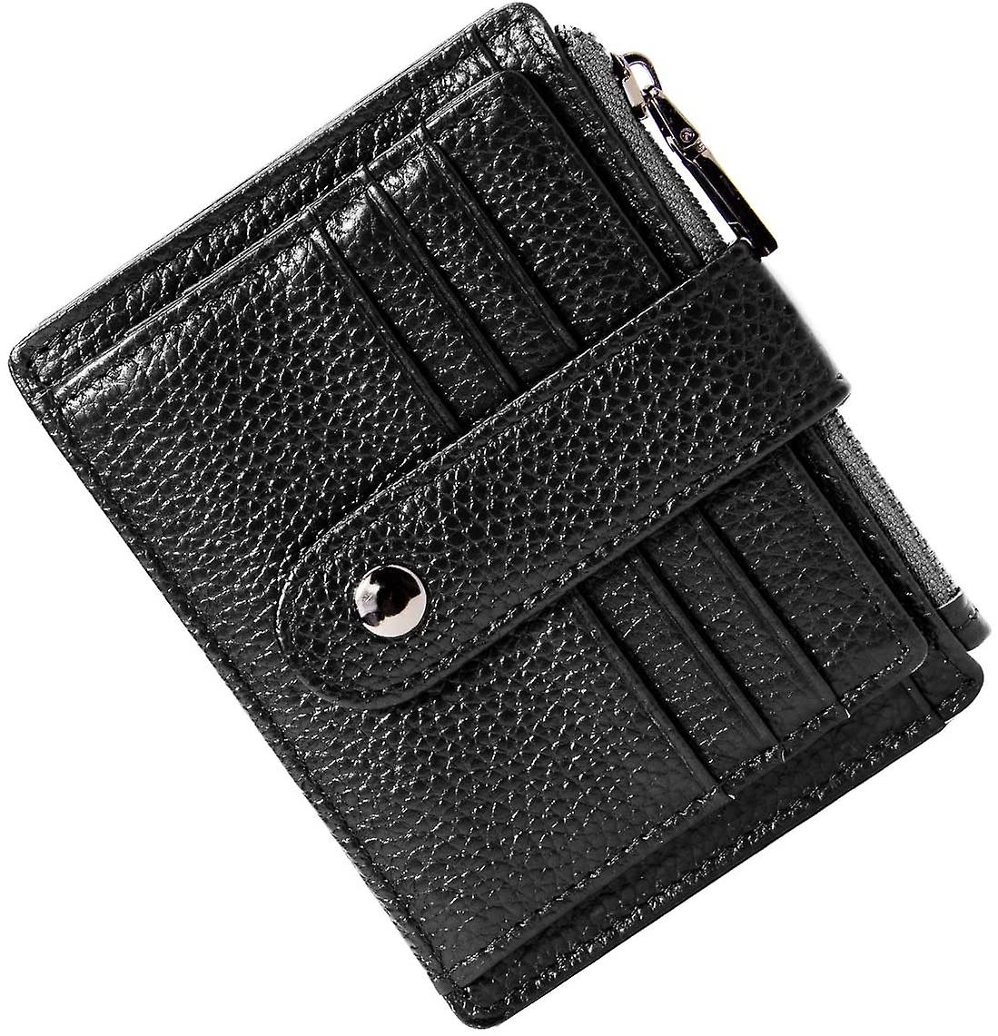 Rfid Blocking Ultra-thin Leather Wallet, Simple Small Wallet (black)