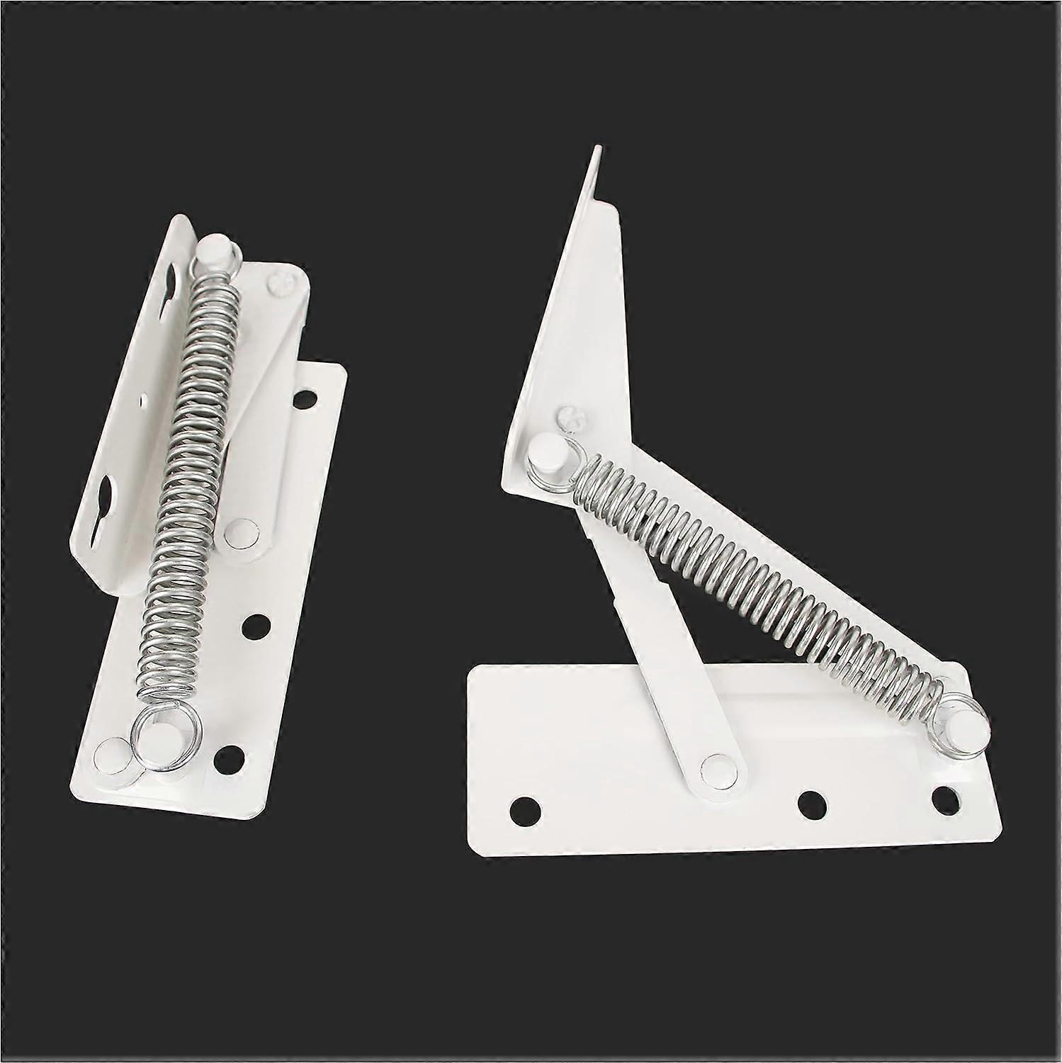 Lifting Hinge Bracket (1 Pair) Foldable Box-Type Spring Hinge Lid Support Hinge Unfold Angle 80 Degrees to Connect or Support The Storage Box/Sofa/Bed