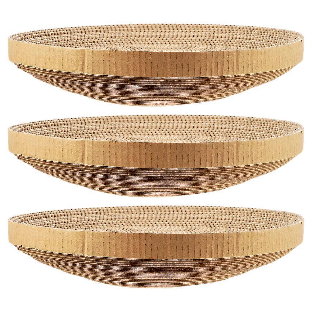 3pcs Cat Scratcher Board Replacement Paper Scratching Board for Kitten Corrugated Scratch Cardboard