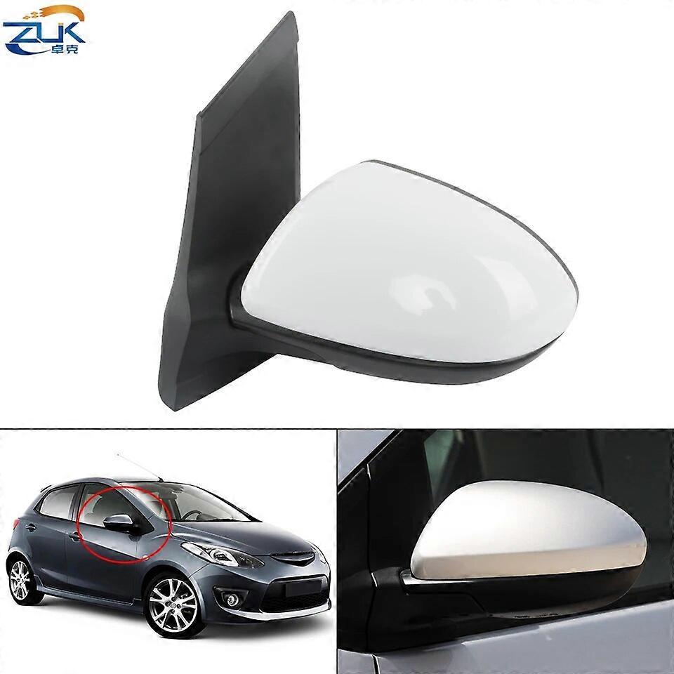 ZUK αυτοκίνητο εξωτερικό οπισθοπορείας πλευρικός καθρέπτης Assy για MAZDA 2 DE 2007 2008 2009 2010 2011 2012 2013 2014 3-PINS με το φακό διευθετήσιμο