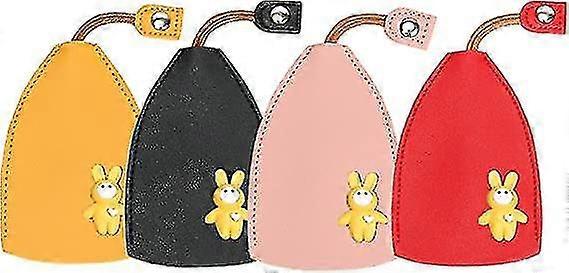 Cute Creative Pull Out Key Sleeve Cartoon Leather Large Capacity Not Easy To Slip Car Key Sleeve-MXBC
