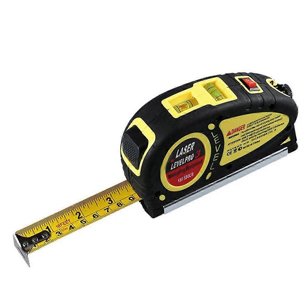 5.5M Portable Laser Tape Measure Digital Laser Rangefinder High precision Intelligent Electronic Ruler Crosshair Line Projector