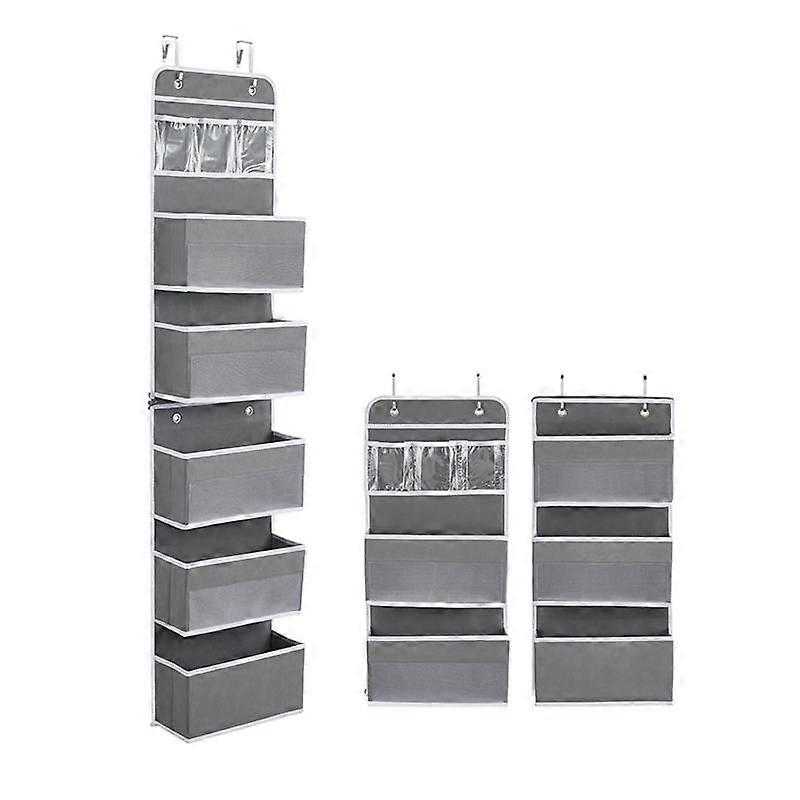 Over Door Organizer, 6 Shelf Behind Door Organizer, Flexible 1 Split to 2 Bathroom Hanging Organize