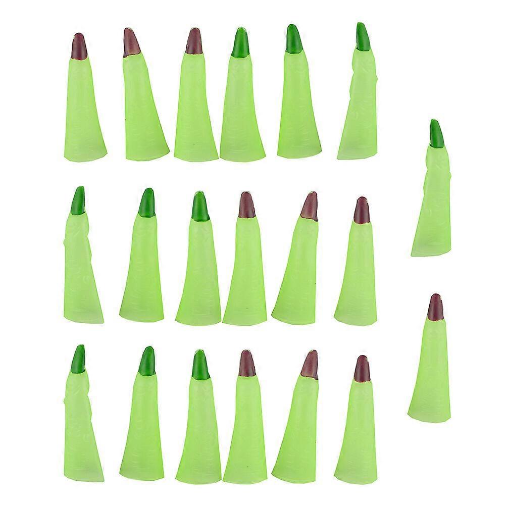20Pcs Halloween Decorative Zombie Fingernail Finger Trick Props Random Color
