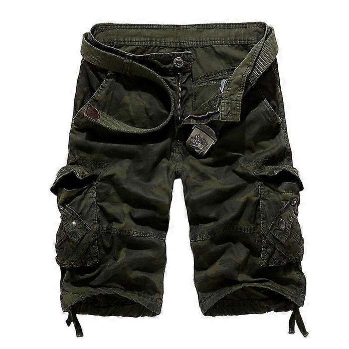 Men Cargo Half Pants Casual Army Military Camouflage Shorts Combat