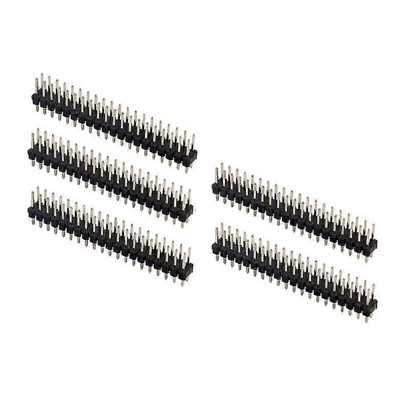 5pcs Break-away 0.1" 2x20-pin Strip Dual Male Header For Raspberry Pi Zero Gpio