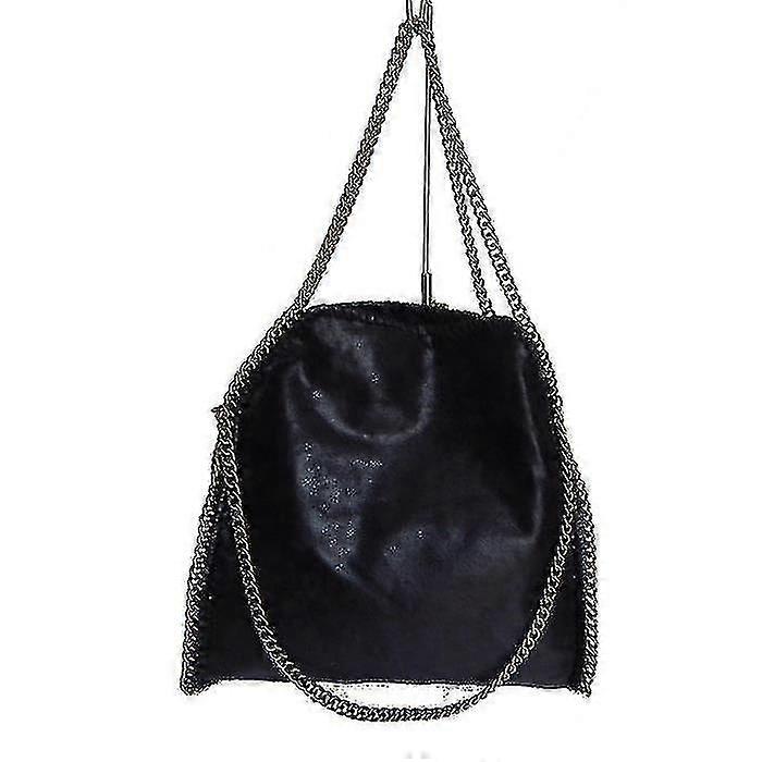 Handbag Supported Shoulder And Hand With Stella Mccartney Style Chain (black) ...
