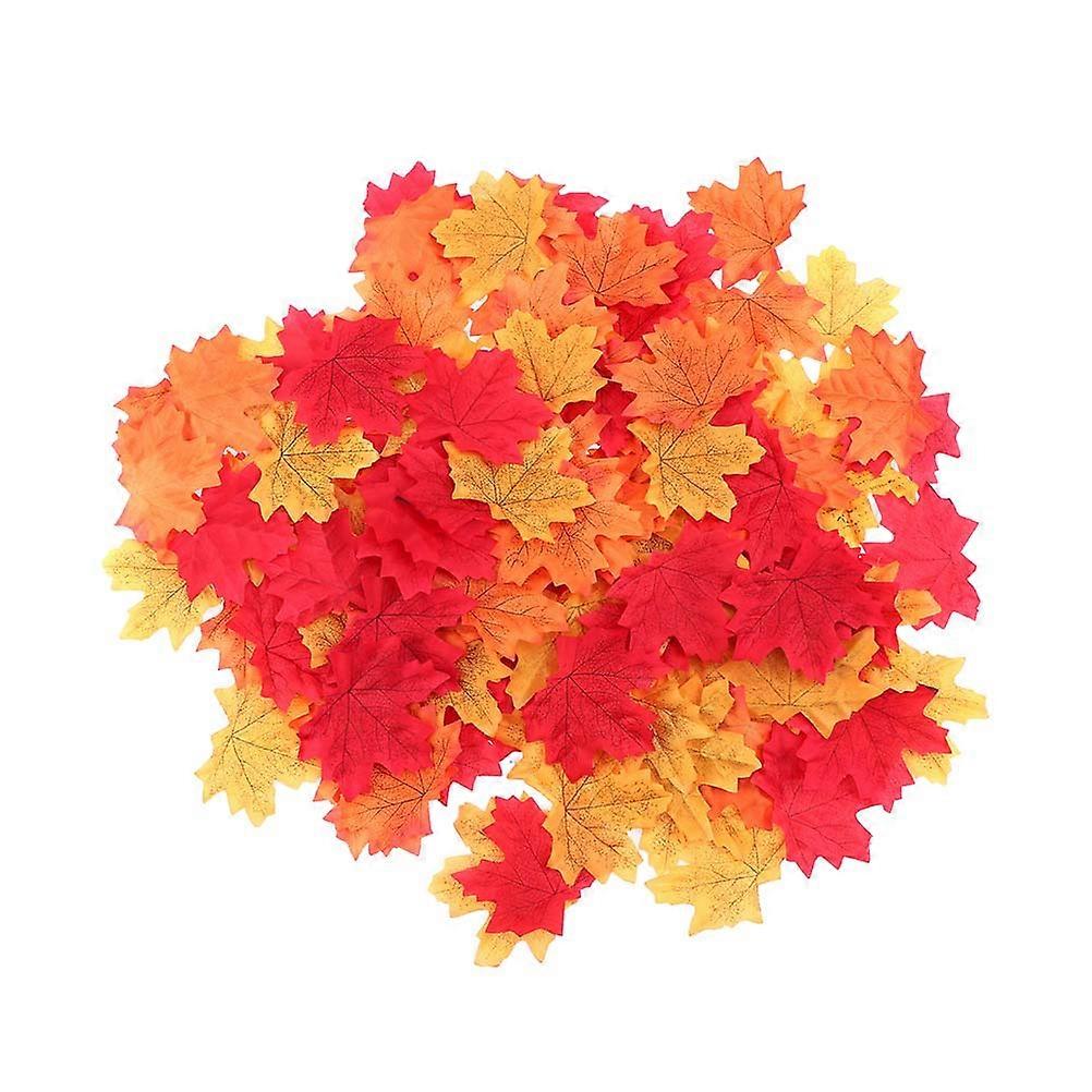 500 Pcs Artificial Leaves Artificial Maple Leaves Multicolor Leaves Autumn Maple Leaf Autumn Fall Leaf