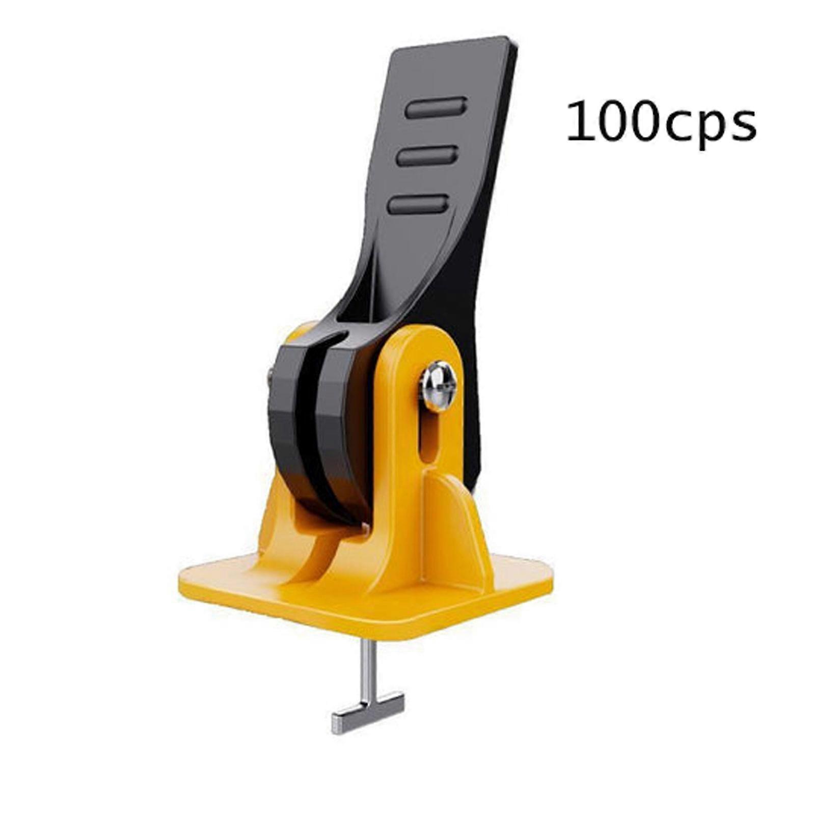 Tile Leveling System Kit Tile avstandsstykker Gjenbrukbare 50 stk Gulvutjevningsforbindelser Oppgradert Justerbar passform 8-12mm fliser + 50 stk Utskiftbar reservestål T-pin