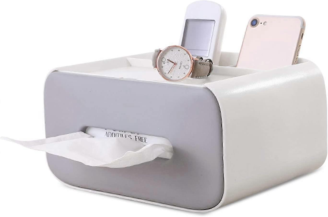 Tissue Box, Tissue Box Holders Multifunctional Double Layer Tissue Dispenser