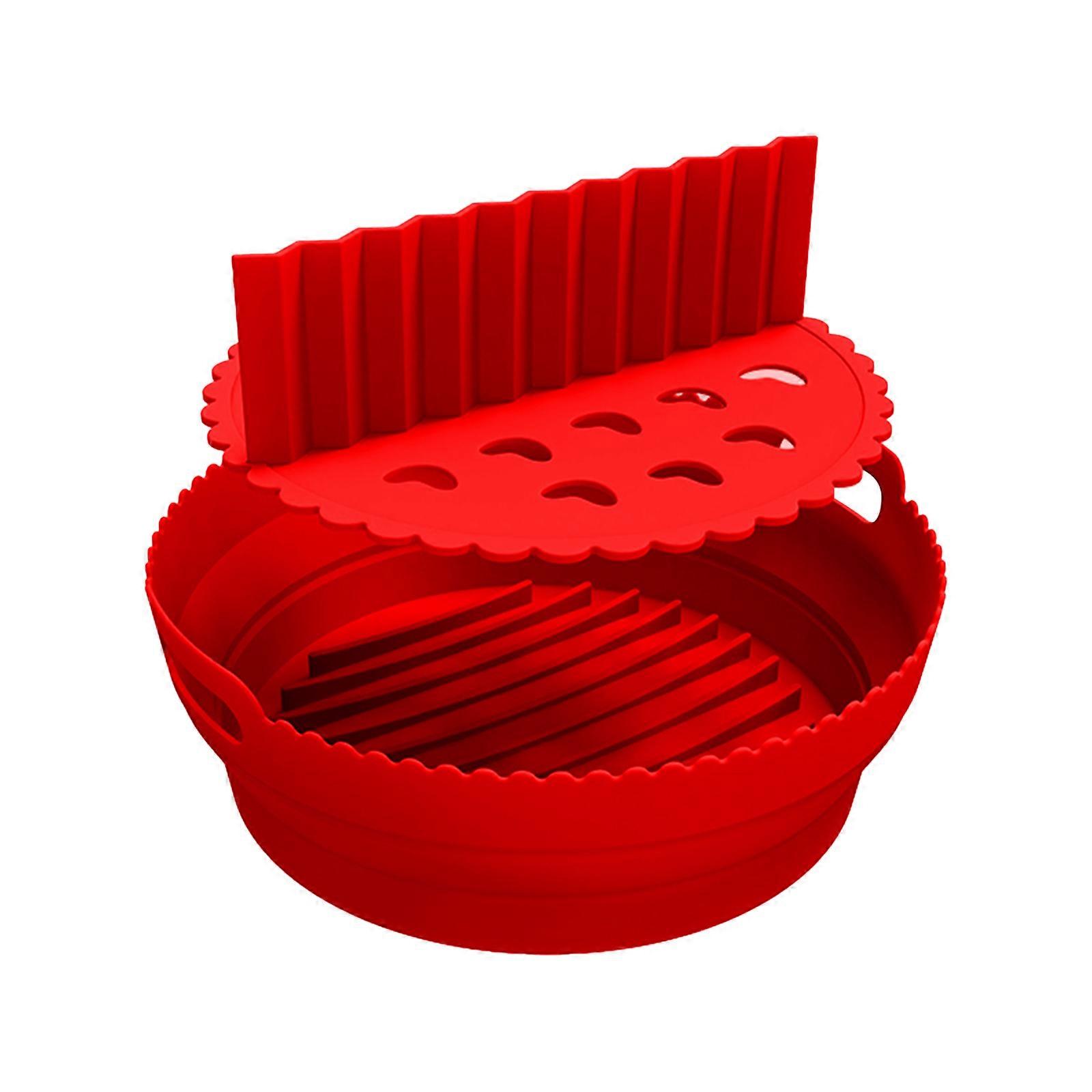 50% Off-Smell-free padella in silicone per friggitrice ad aria, friggitrice ad aria in silicone pieghevole teglia rotonda pad in silicone