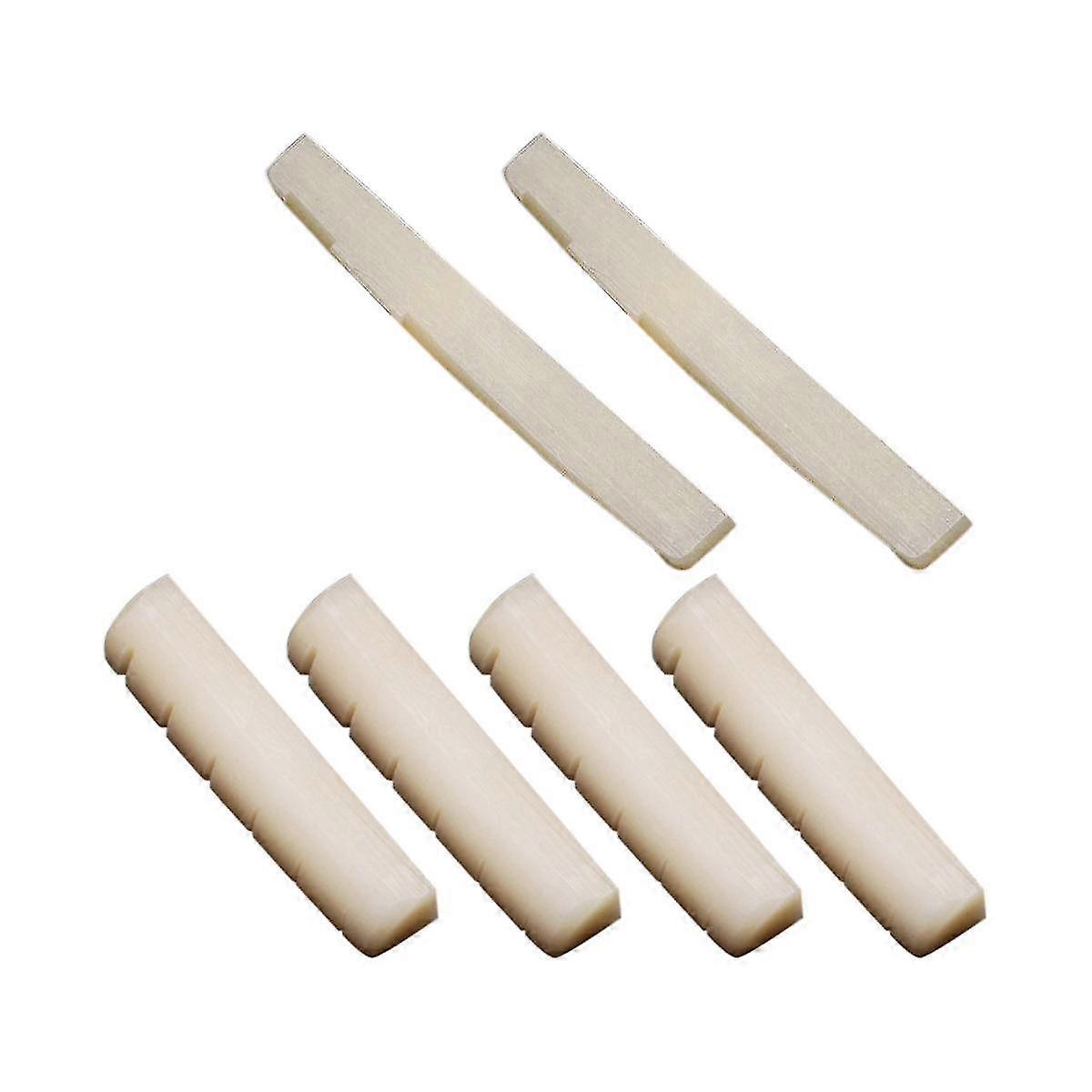 Natural Cattle Bone Guitar Nut Sadel För Akustisk Gitarr För Gitarr