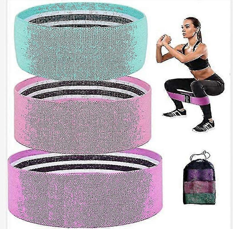 רצועות הכושר של רצועות הכושר התנגדות של 3 ספורט תרגיל התנגדות רצועות התנגדות ותמיכה לאימוני כוח אימון רגליים ושכיבות סמיכה