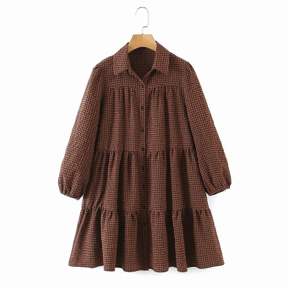 Women's Plaid Long-Sleeved