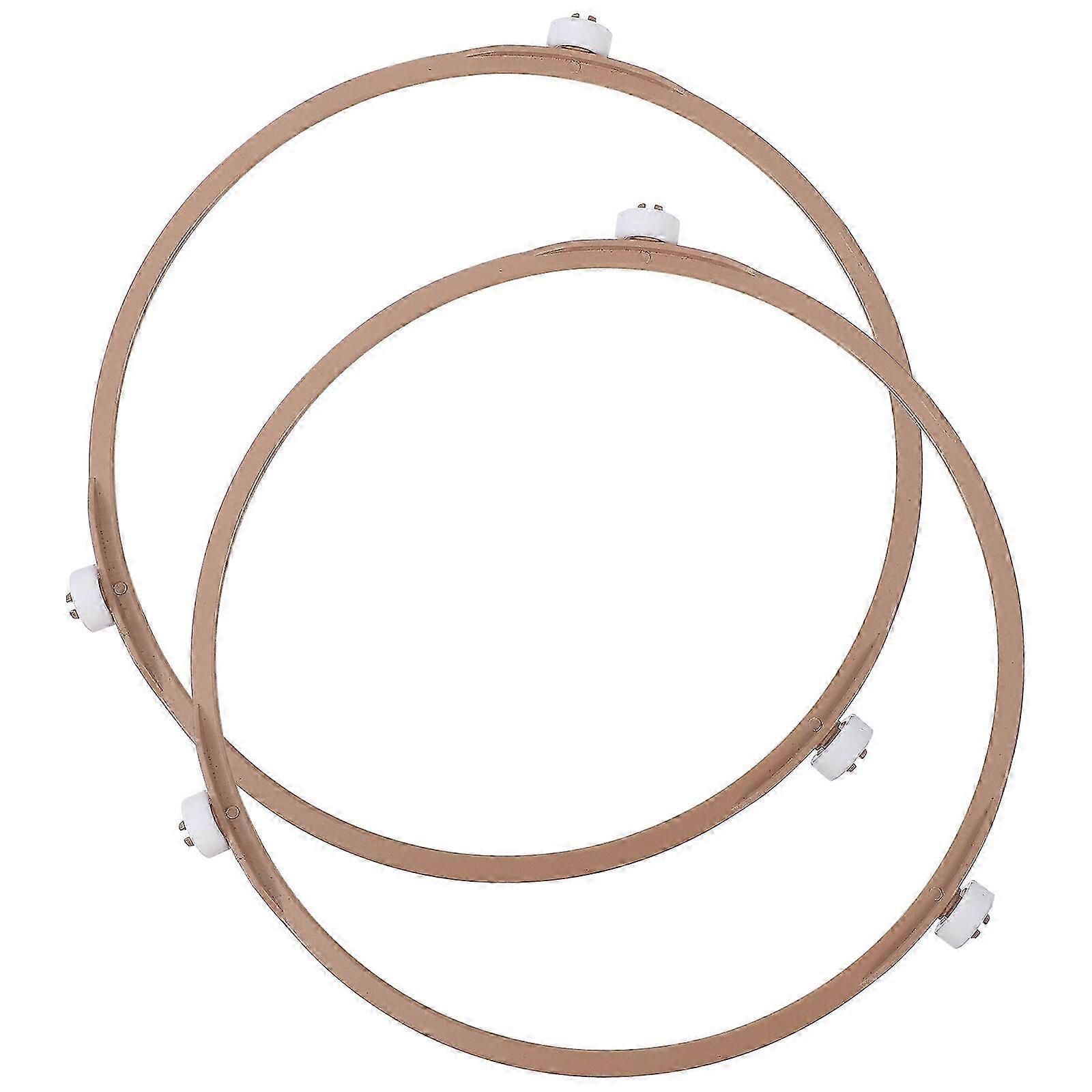 2pcs Microwave Turntable Rings Microwave Oven Tray Rotating Roller Support Rings