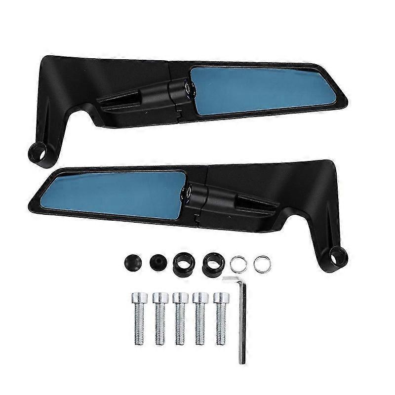 Motorcycle Mirrors Adjustable Rotating Rearview Mirror for Z650 Z900 2021-2023 Fixed Wind Wing Side Mirror