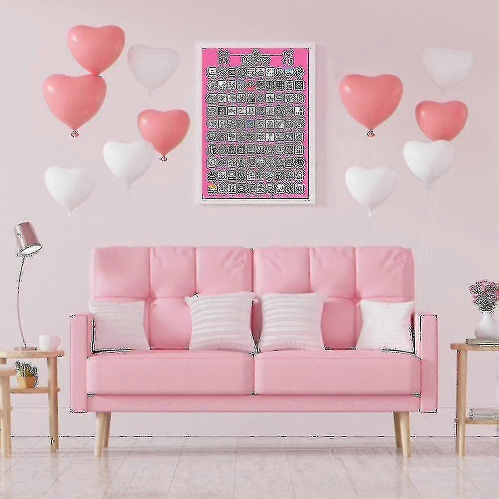 Zk-poster Scratch Off 100 Dates Bucket List Unframed