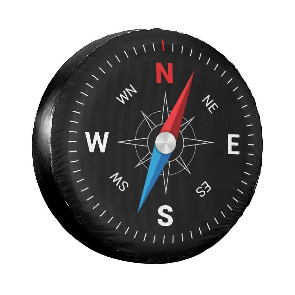 Custom compass spare tire cover for jeep hummer camper nautical dust-proof car wheel covers 14" 15" 16" 17" inch