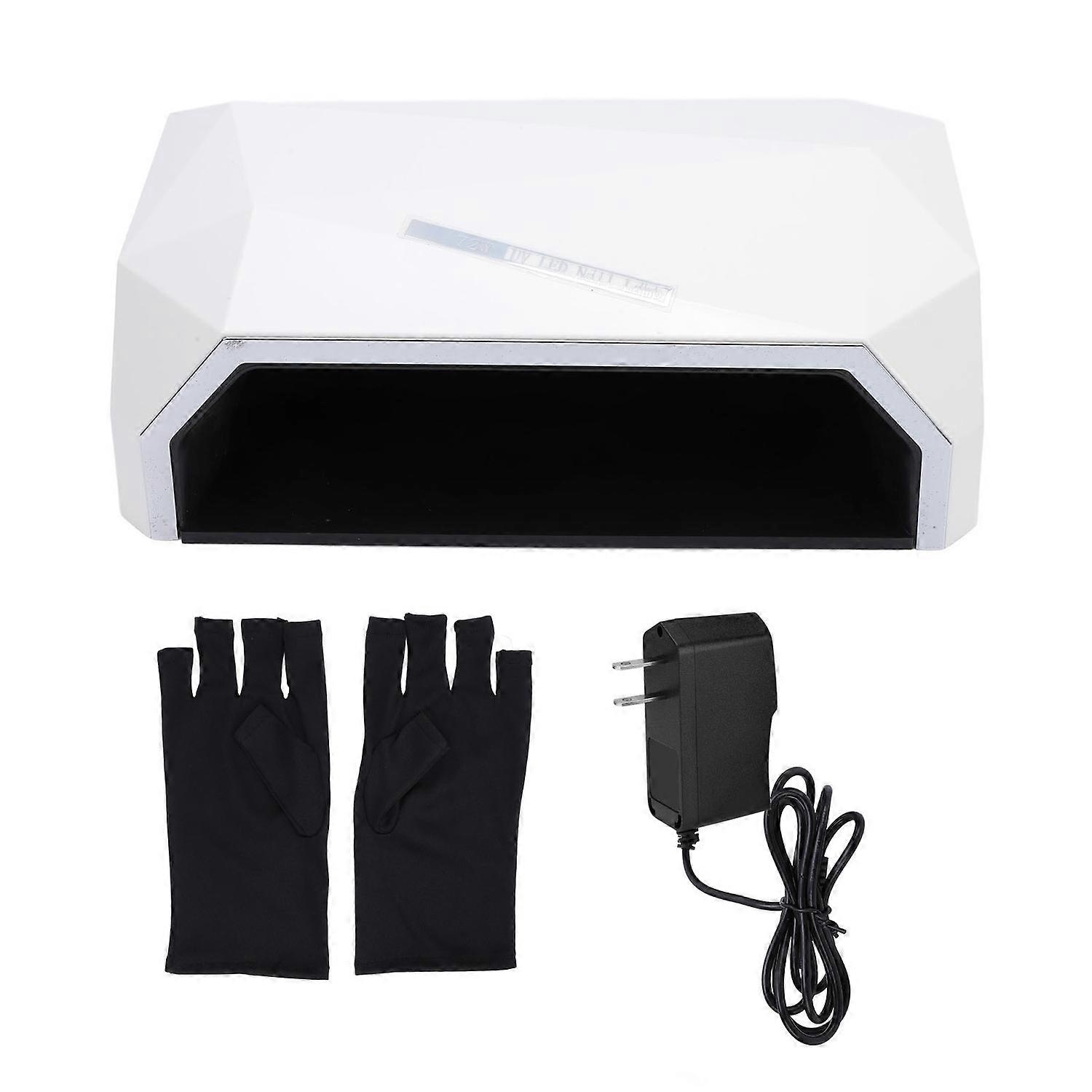 72W Nail Lamp 36pcs Light Chips 4 Timers Digital Display Multifunctional Automatic Sensor Nail Dryer