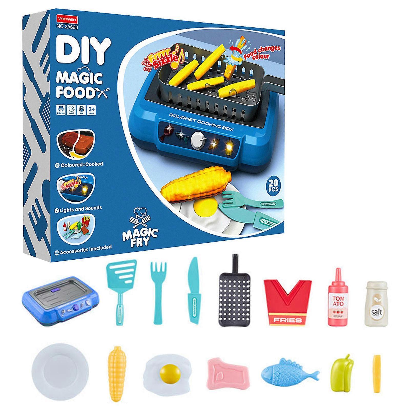 Sound Light Simulation Cooker - Kitchen Play Set（Toy Playsets）