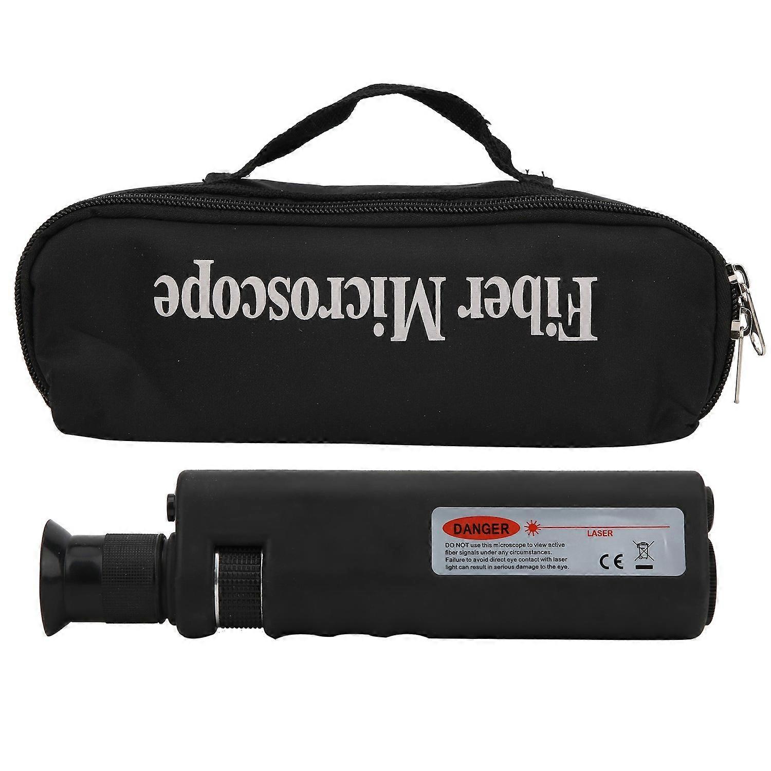 Handheld Faseroptisches Mikroskop Endgesichtsdetektor Lupe Diagnosewerkzeuge400X Adapter 2.