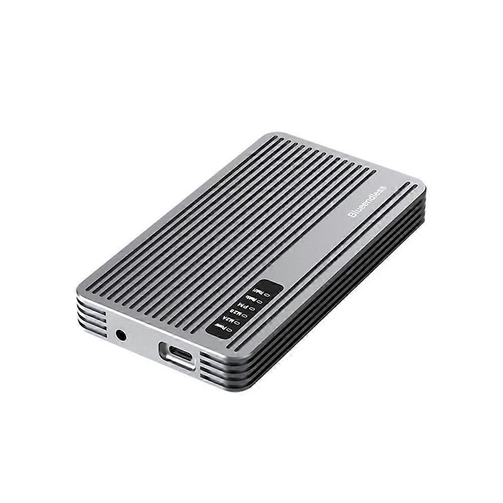 Dual Bay Mobile Hard Disk Box 20Gbps M.2 SATA/NVMe SSD Enclosure-Dual Bay NVMe SSD Case EU PLUG