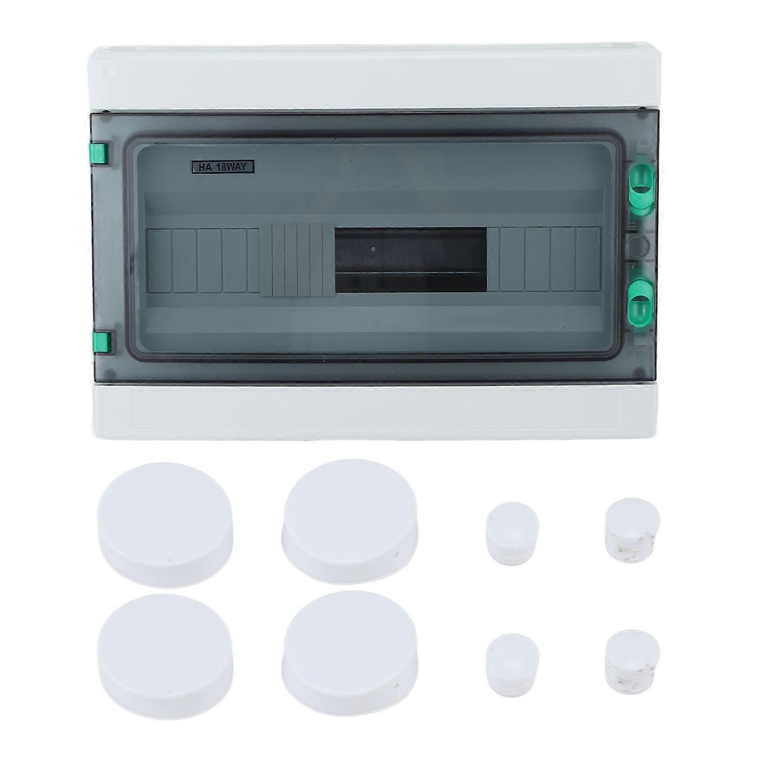 Power Distribution Box Outdoor IP65 Waterproof 18 Way Circuit Breaker Distribution Junction Box with