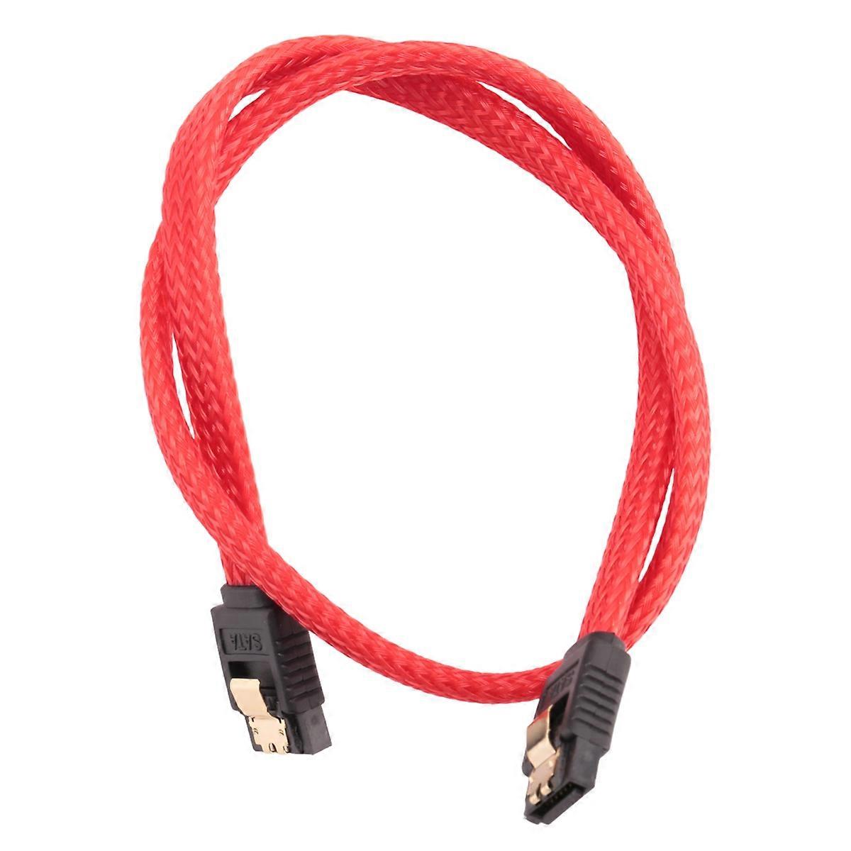 50CM SATA 3.0 III SATA3 7pin Data Cable 6Gb/s SSD Cables HDD Hard Disk Data Cord with Nylon Sleeved