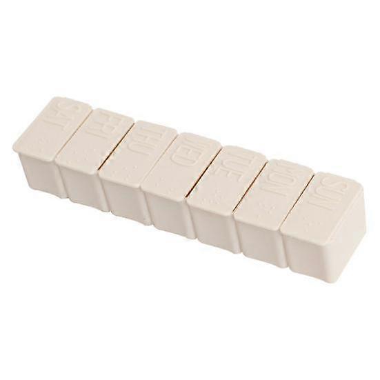 Pill Case Large Capacity Portable PP Weekly Pill Storage Box for Vitamin