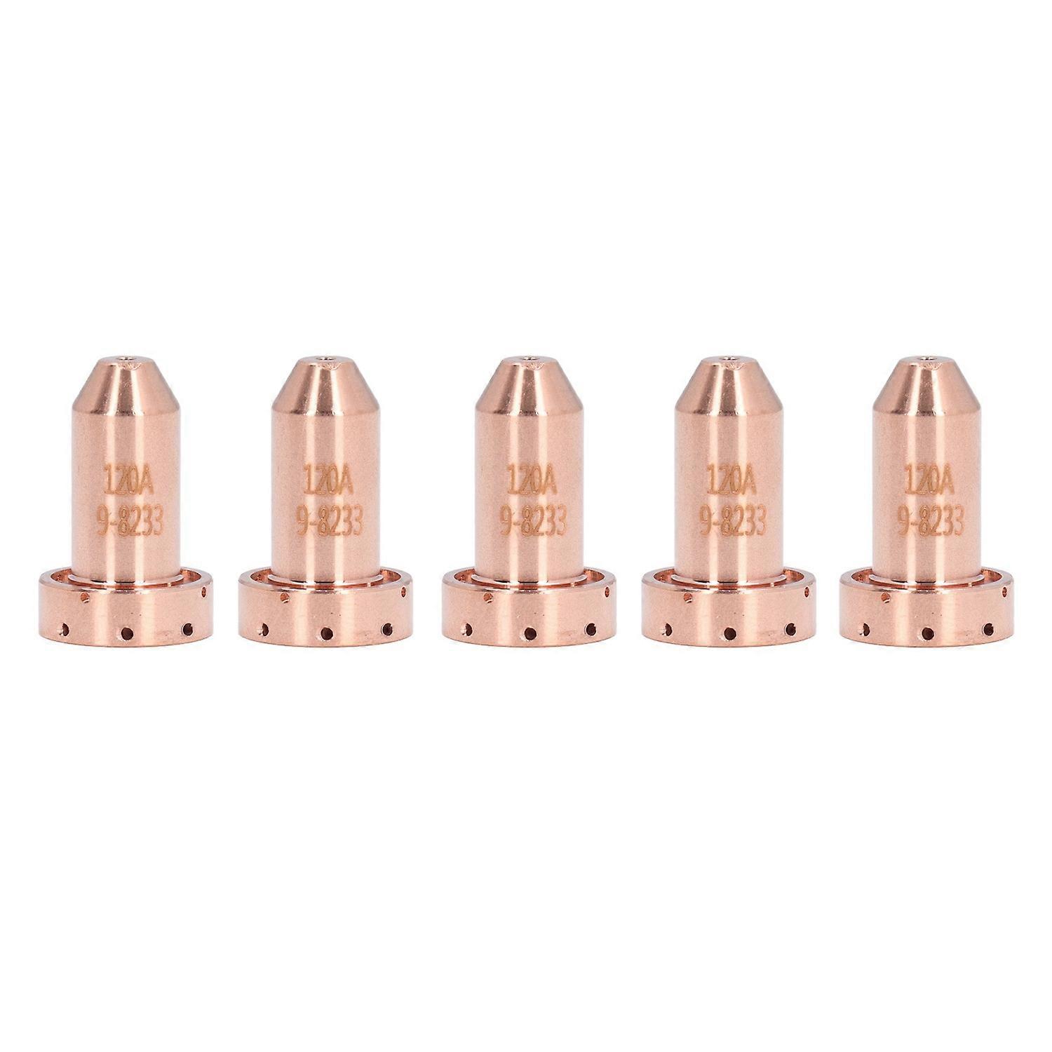 5PCS 9‑8233 Nozzle Tips Brass Cutting Torch Tip Replacement Plasma Cutter Consumables for SL60 SL100