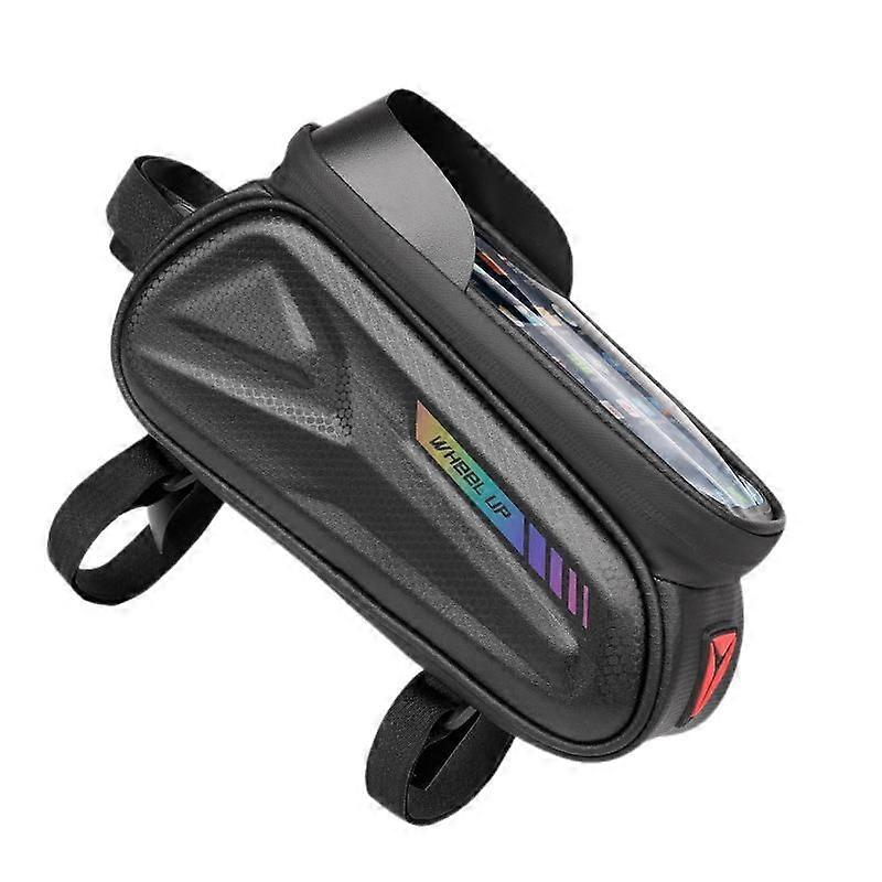 Bicycle Phone Front Frame Bag Waterproof Bicycle Phone Holder-051-Colorful Reflective 7.0 Inch