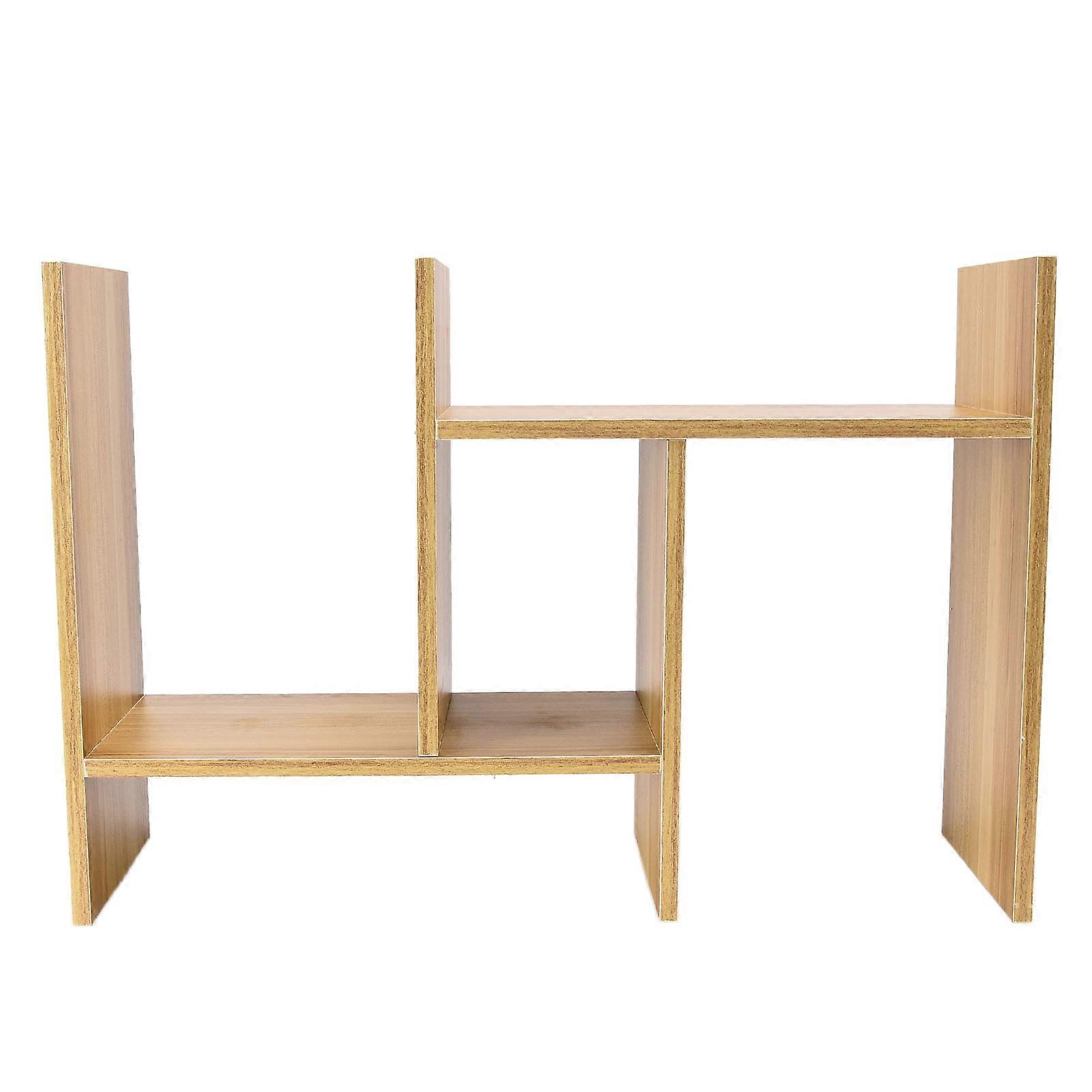 Bookshelf Adjustable Save Space Simple Assembly Durable Strong Desktop Storage Rack