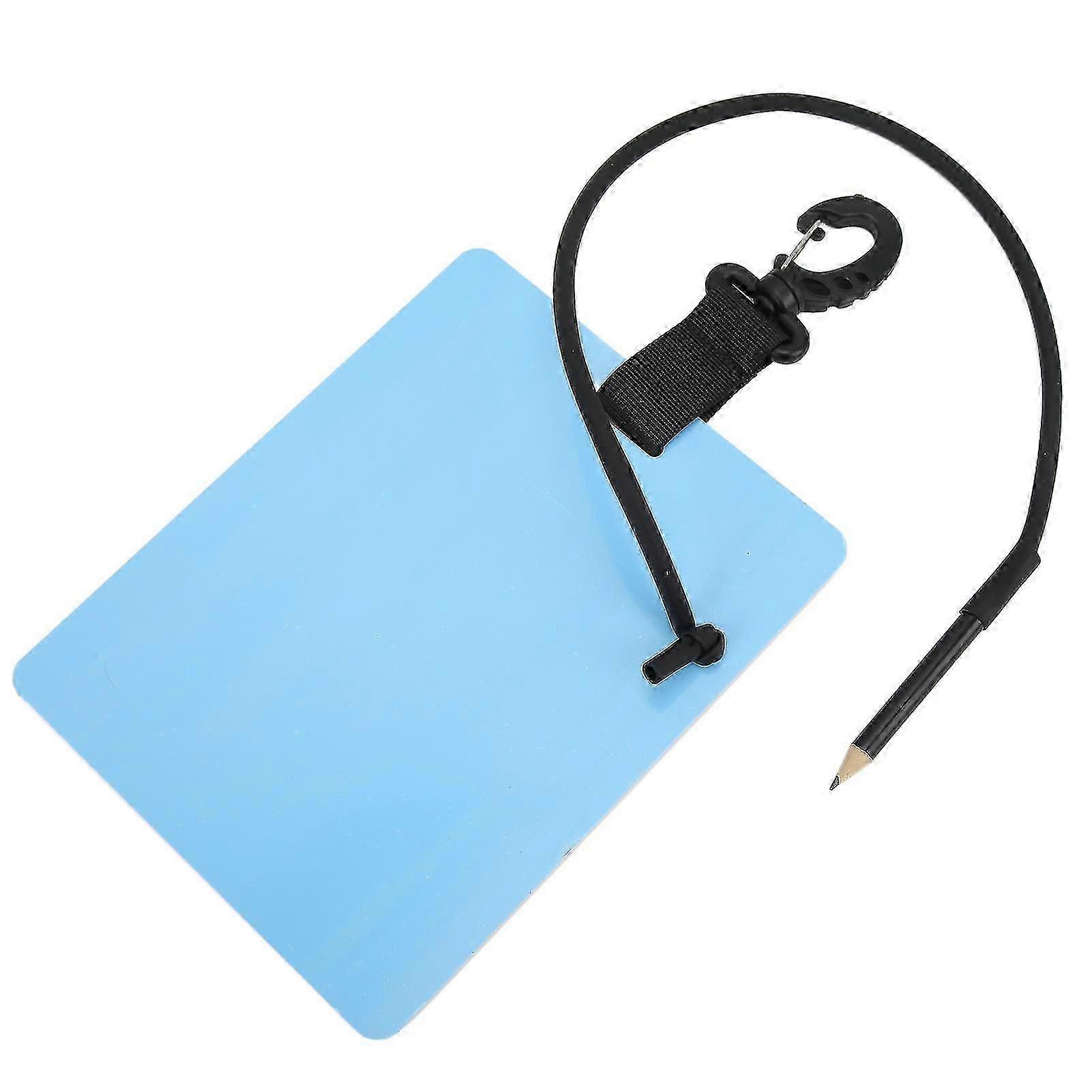 鉛筆付きダイビングライティングボード - スキューバダイビング用水中ワードパッド - ラージサイズ 147x183x3mm