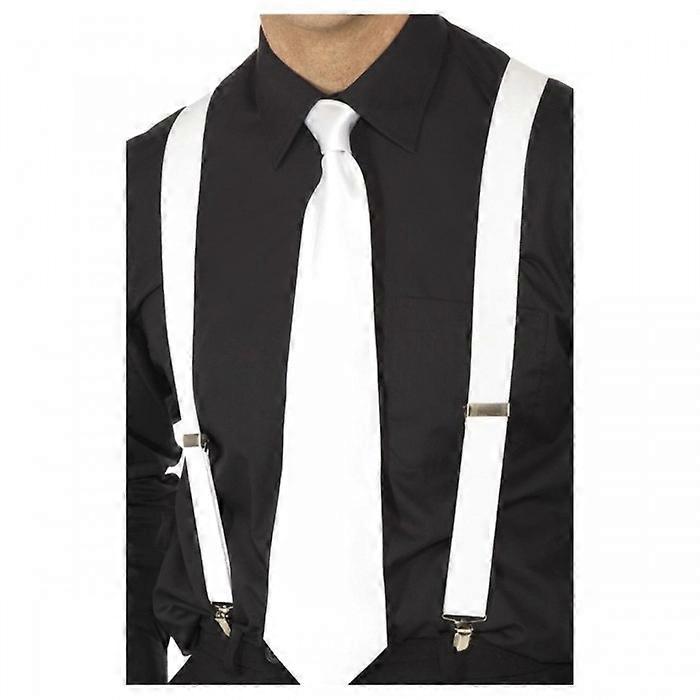 Smiffys Unisex Adult Elasticated Braces