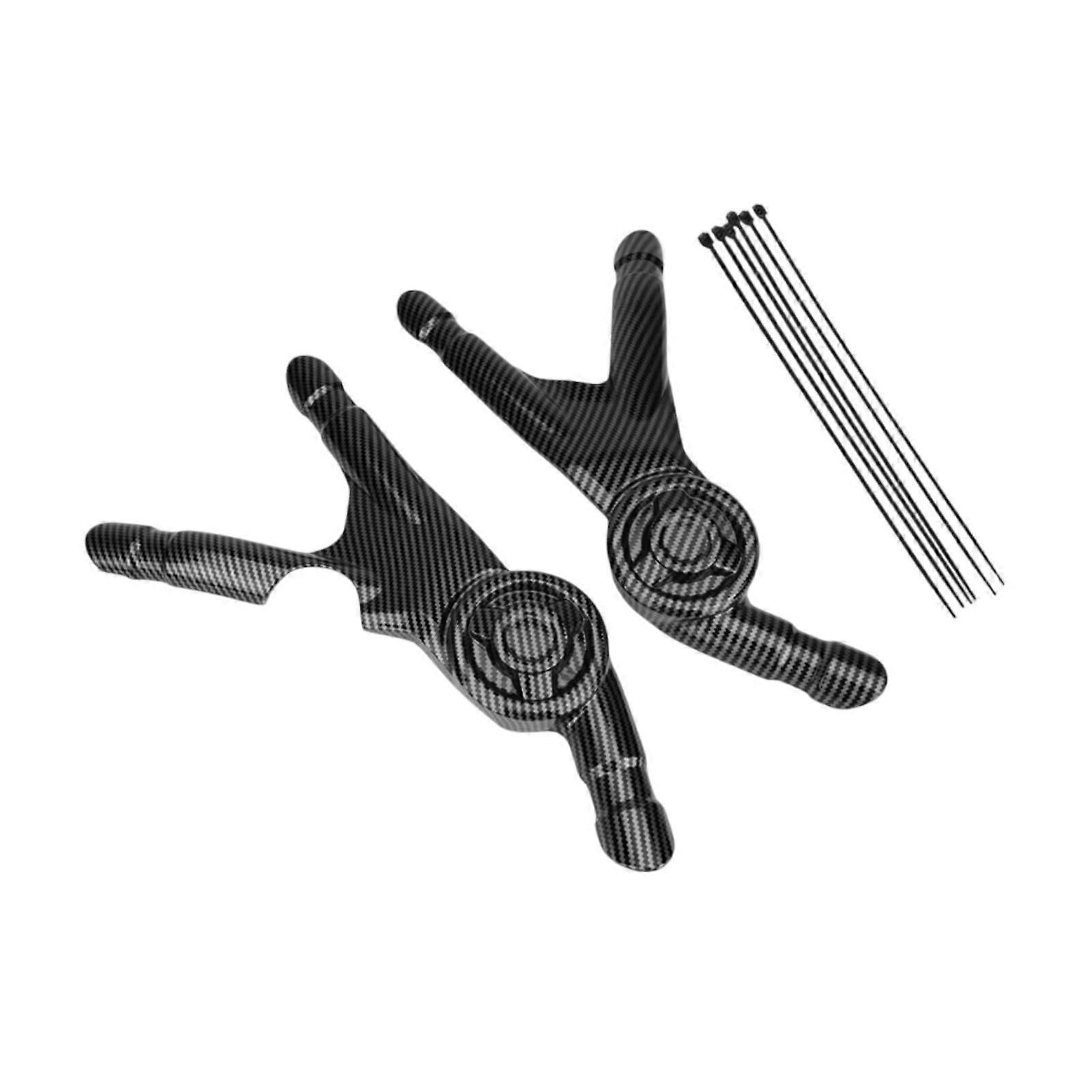 2Pcs Motorcycle Frame Protector Panel Cover Motorcycle Frame Protector Panel black