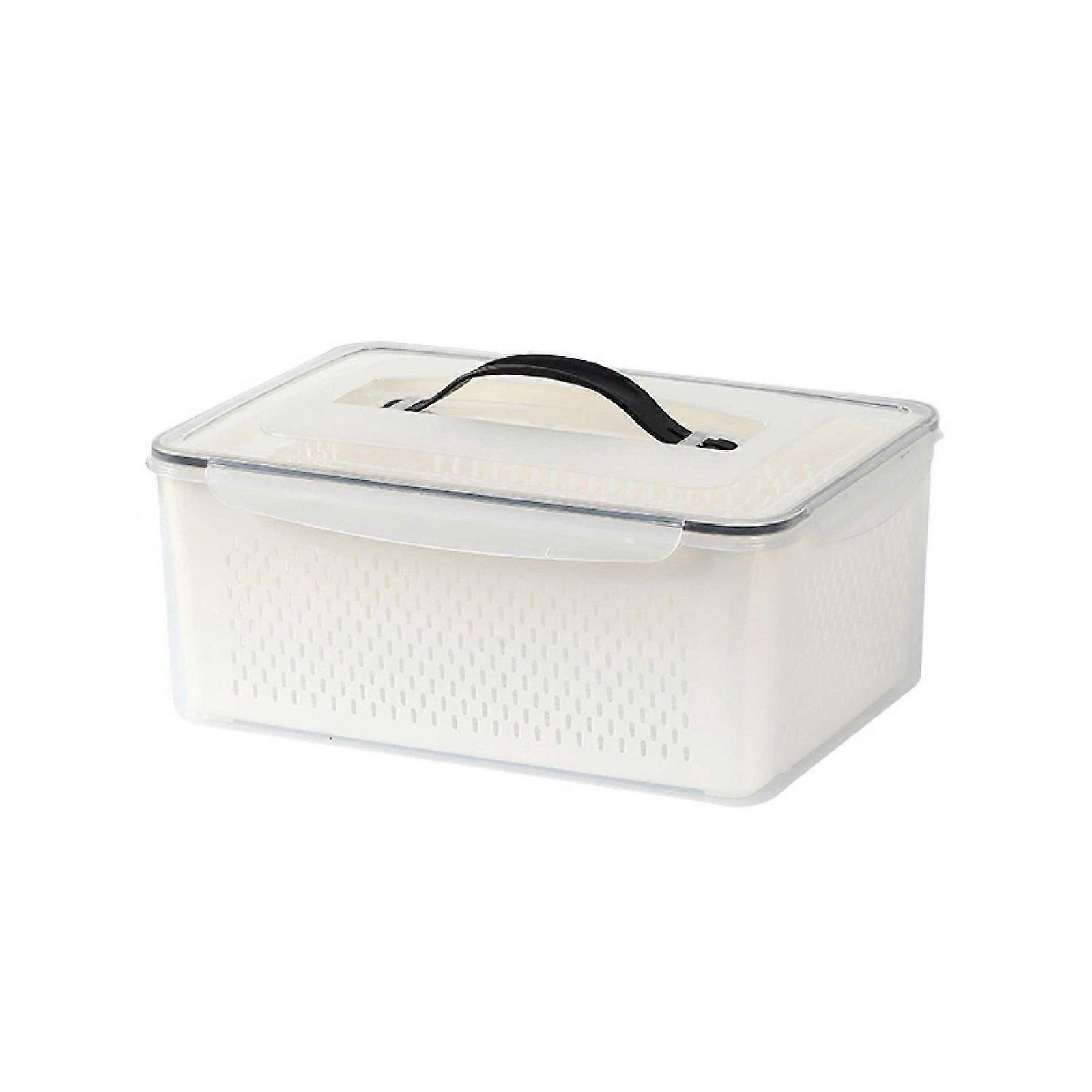 Refrigerator Organizer for Vegetable Sealed Storage Container Convenient Fridge Crisper with Lid Clear Fruit Container