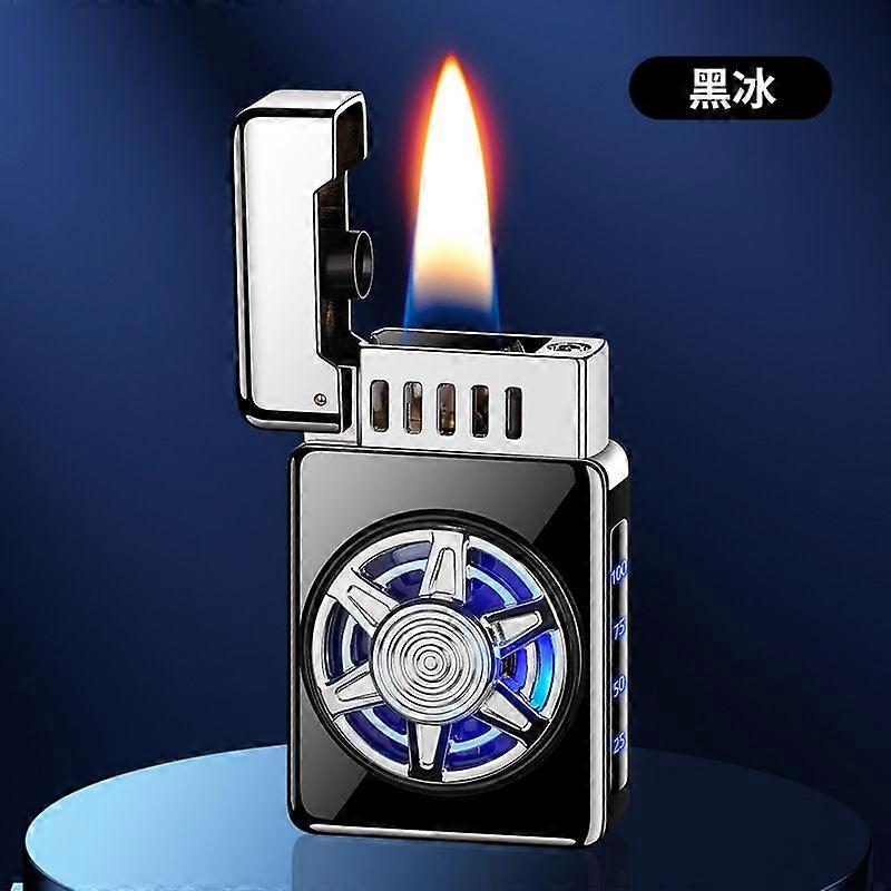 The New Smart Voice Control Kerosene Lighter Electricity Display A Variety Of Ignition Methods Rotary Play Decompression Cigarette Lighter