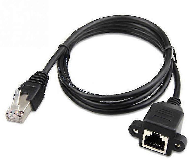 Rj45 Cat 6 כבל מאריך רשת Ethernet Lan זכר לנקבה עם הרכבה על לוח