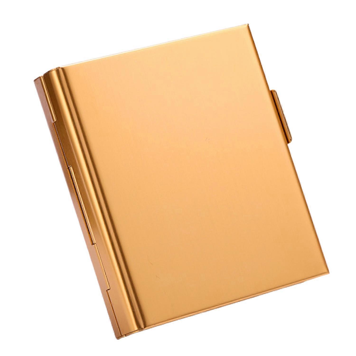 Aluminum Alloy Storage Box Slim Portable Large Capacity Double-sided Heavy Duty Dustproof Elegant