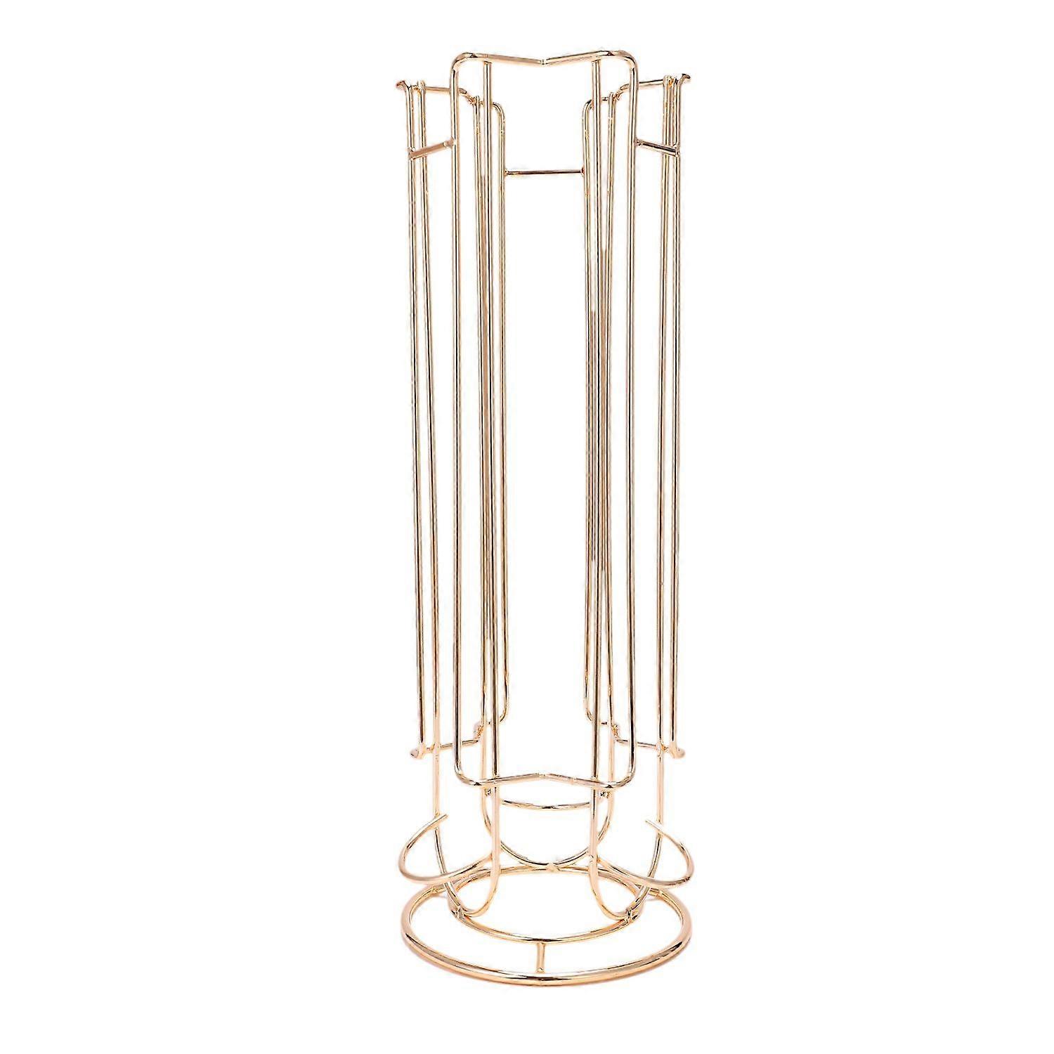 Metallkaffekapselholder, jernforkrommet stativ, oppbevaringsstativ for kaffekapsler, for 18 kapsler