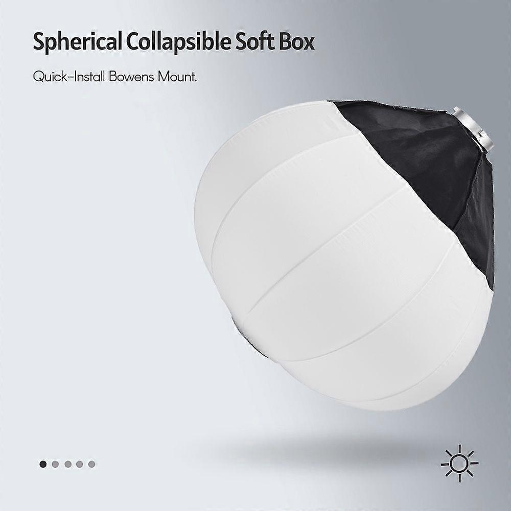 Andoer Andoer 65cm/26inch Lantern Softbox Spherical Collapsible Soft Box Quick-Install Bowens Mount Studio Photography Video Lighting Accessory