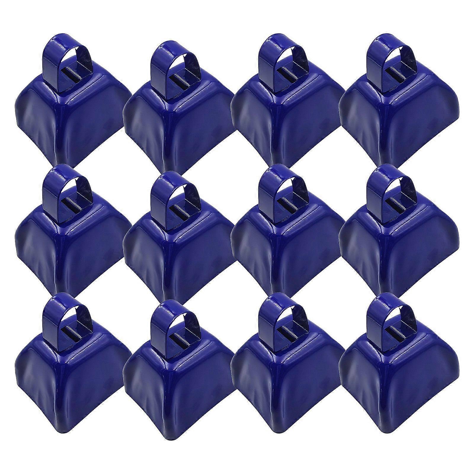12 Pack Cowbells 3 Inch Metal Cowbell Noise Makers Sporting Events Small Cow Bell for Football Games Cheering Noisemakers Weddings Mini Cow Bells DIY