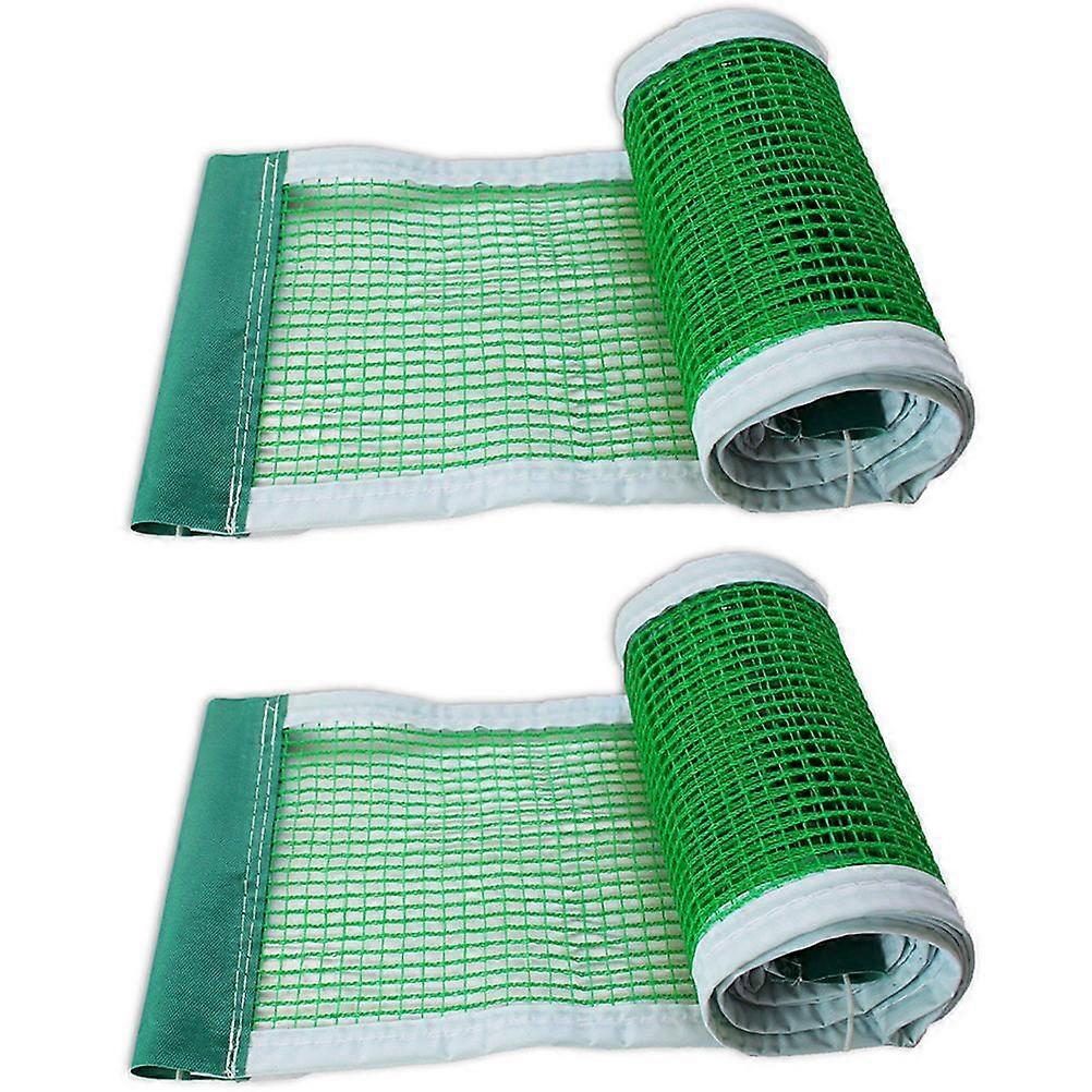 2 pz Rete da ping pong Rete da ping pong in poliestere Rete da pong retrattile Accessori per ping pong di ricambio